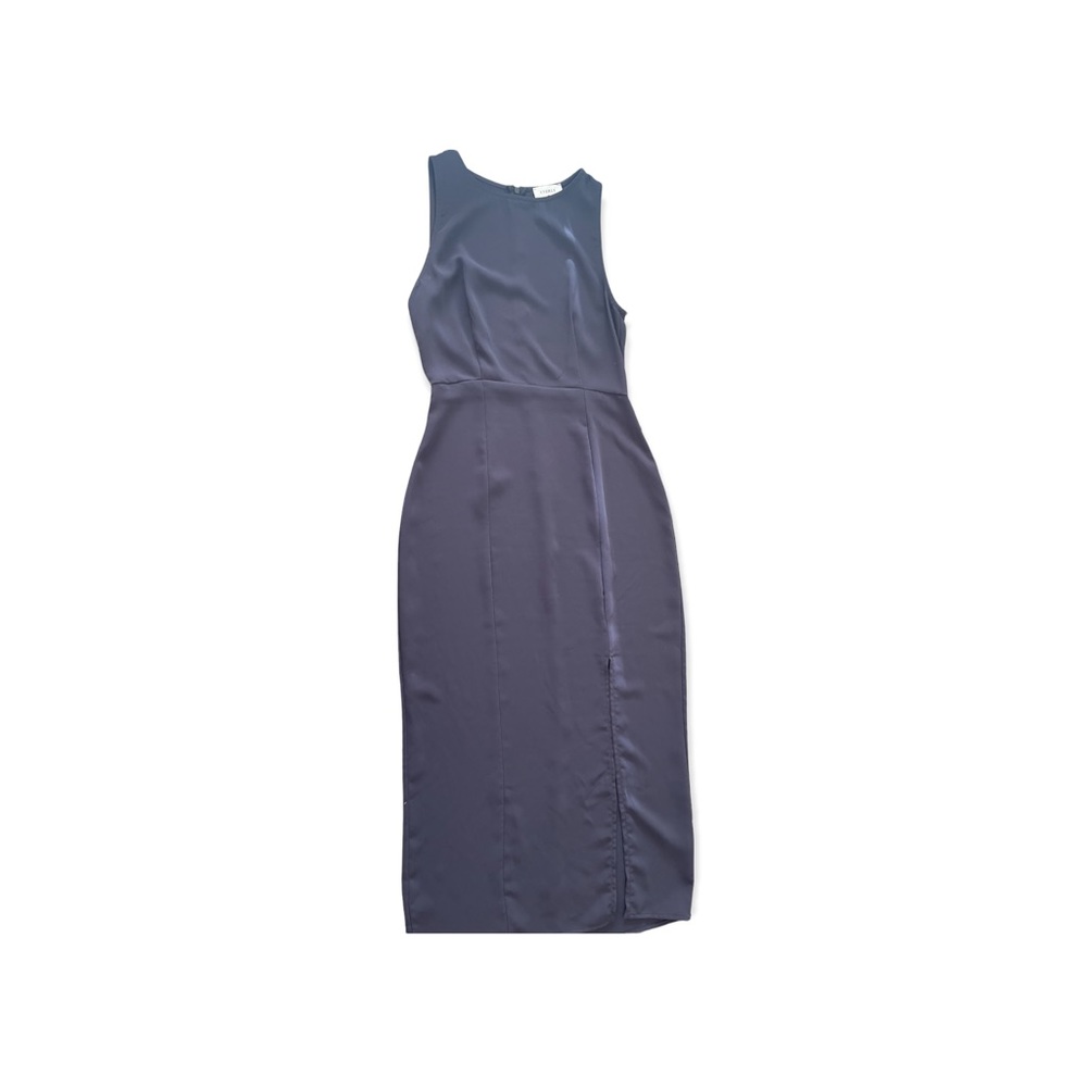 Everly Women’s Polyester Gray Slit Dress for Business or Casual Size Small